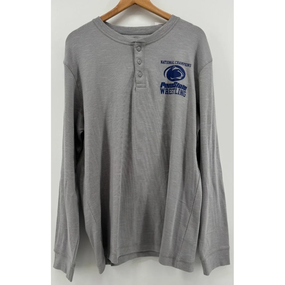 Penn State Wrestling National Champions George Henley T-Shirt Mens Gray XL NWT